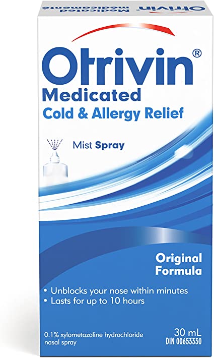 Otrivin Nasal Mist Spray Cold & Allergy Relief 30 mL