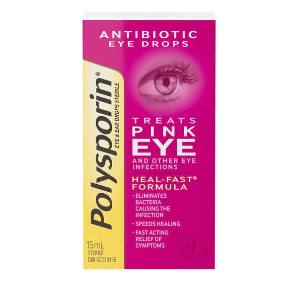 Polysporin Antibiotic Drops For Eye Infections (15mL)