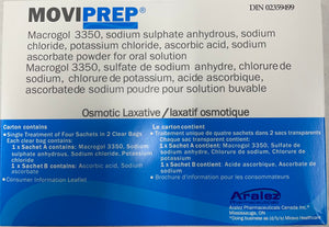 Moviprep polyethylene glycol 3350 100g/pack 4 sachet (4 bx)