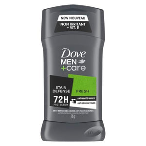 Dove Men + Care Stain Defense Fresh 72H Protection Antiperspirant Deodorant Stick for Men 76 g