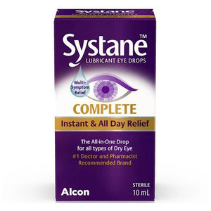 SYSTANE Complete, Lubricant Eye Drops, Eye Drops For Dry Eyes, 10 mL