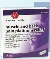 Western Family Muscle and Back pain Platinum Relief 18 capsules