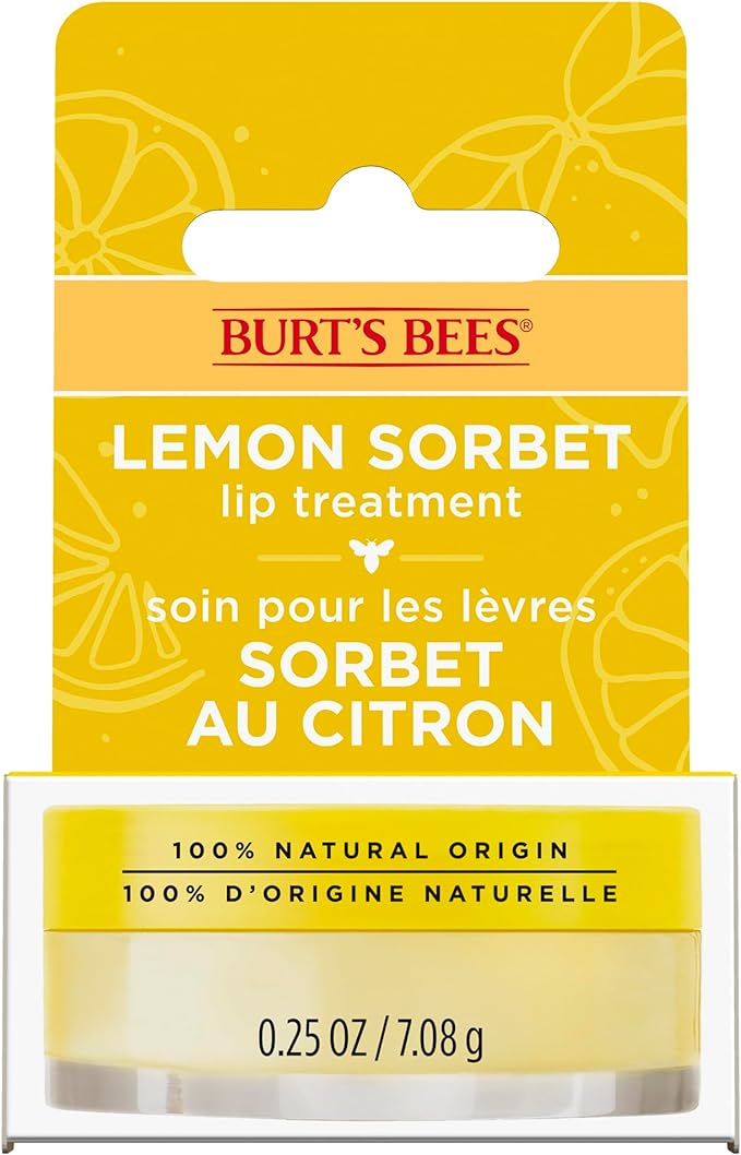 Burt’s Bees Lemon Sorbet Lip Treatment with Vitamin C, 100% Natural Origin, 7.08 g