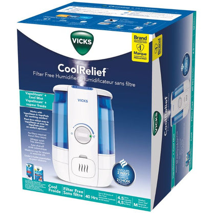 VICKS COOLRELIEF FILTER FREE COOL MIST HUMIDIFIER ( ) [917390]