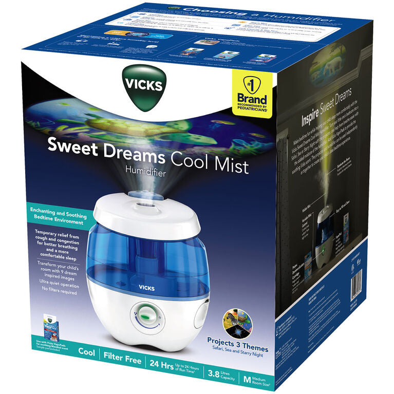 VICKS HUMIDIFIER SWEET DREAMS COOL MIST ULTRASONIC