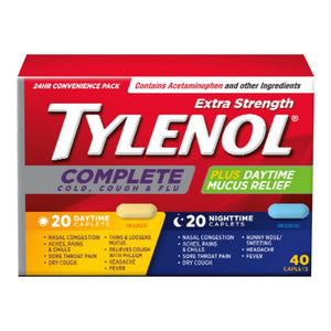 Tylenol* Complete Cold, Cough and Flu - 40 Caplets