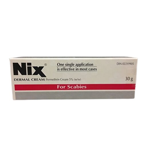 Nix Dermal Cream for Scabies (Permethrin Cream 5%) 30g