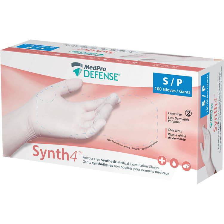 MedPro Defense Synth4 Latex/Powder-free Synthetic Gloves (Small)