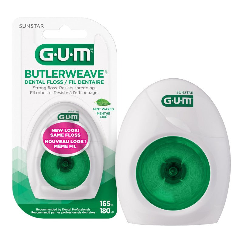 GUM ButlerWeave Waxed Dental Floss (Mint)