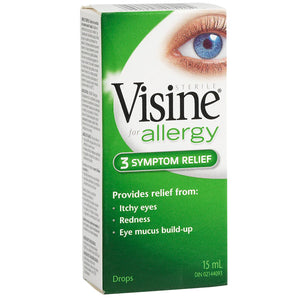 Visine Eye Drops Allergy 3 Symptom Relief (15 mL)
