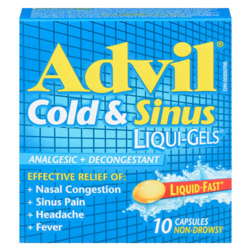Advil Cold & Sinus Liqui-Gels (10 cap)
