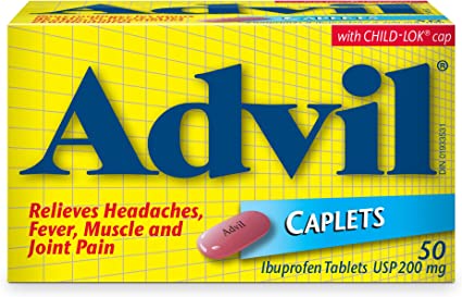 Advil Regular Strength Ibuprofen Pain Relief Caplets (50 cap)