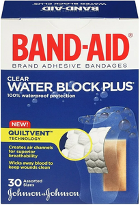 Band-Aid Water Block Plus Adhesive Bandages (30)