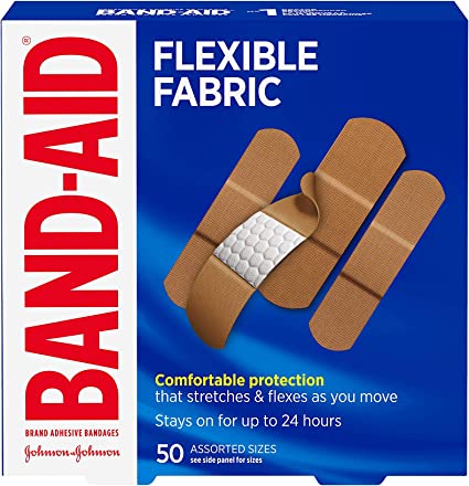 Band-Aid Flexible Fabric Assorted Adhesive Bandages (50)