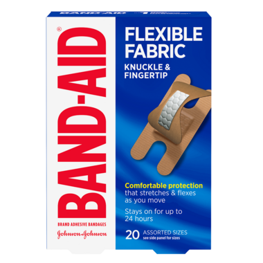 Band-Aid Flexible Fabric Knuckle & Fingertip (20)