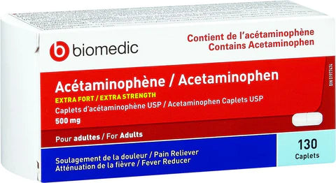 Biomedic Acetaminophen Extra Strength (130 cap)