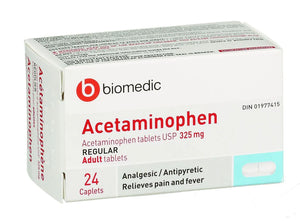 Biomedic Acetaminophen Regular (120 cap) ez cap (red tablet)