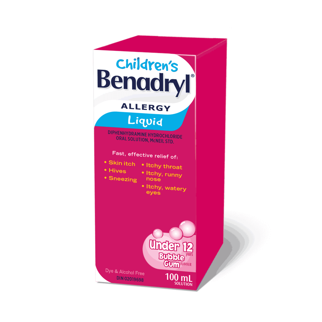 Children's Benadryl Allergy Liquid (100mL)