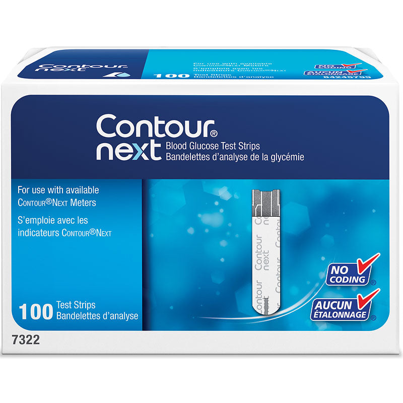 Contour Next Blood Glucose Test Strips (100)