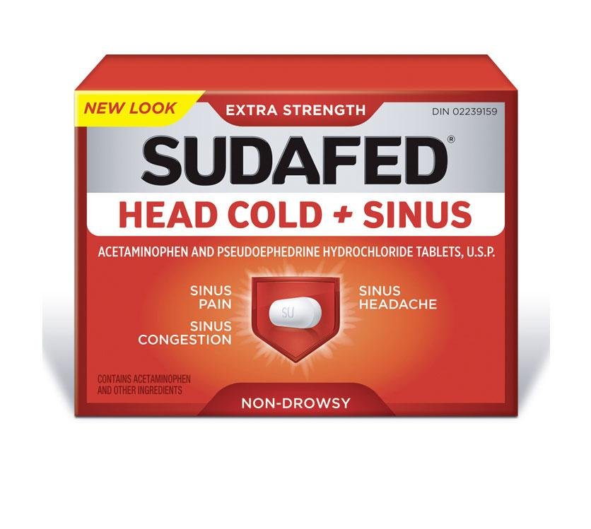 Sudafed Head Cold & Sinus (12 cap)