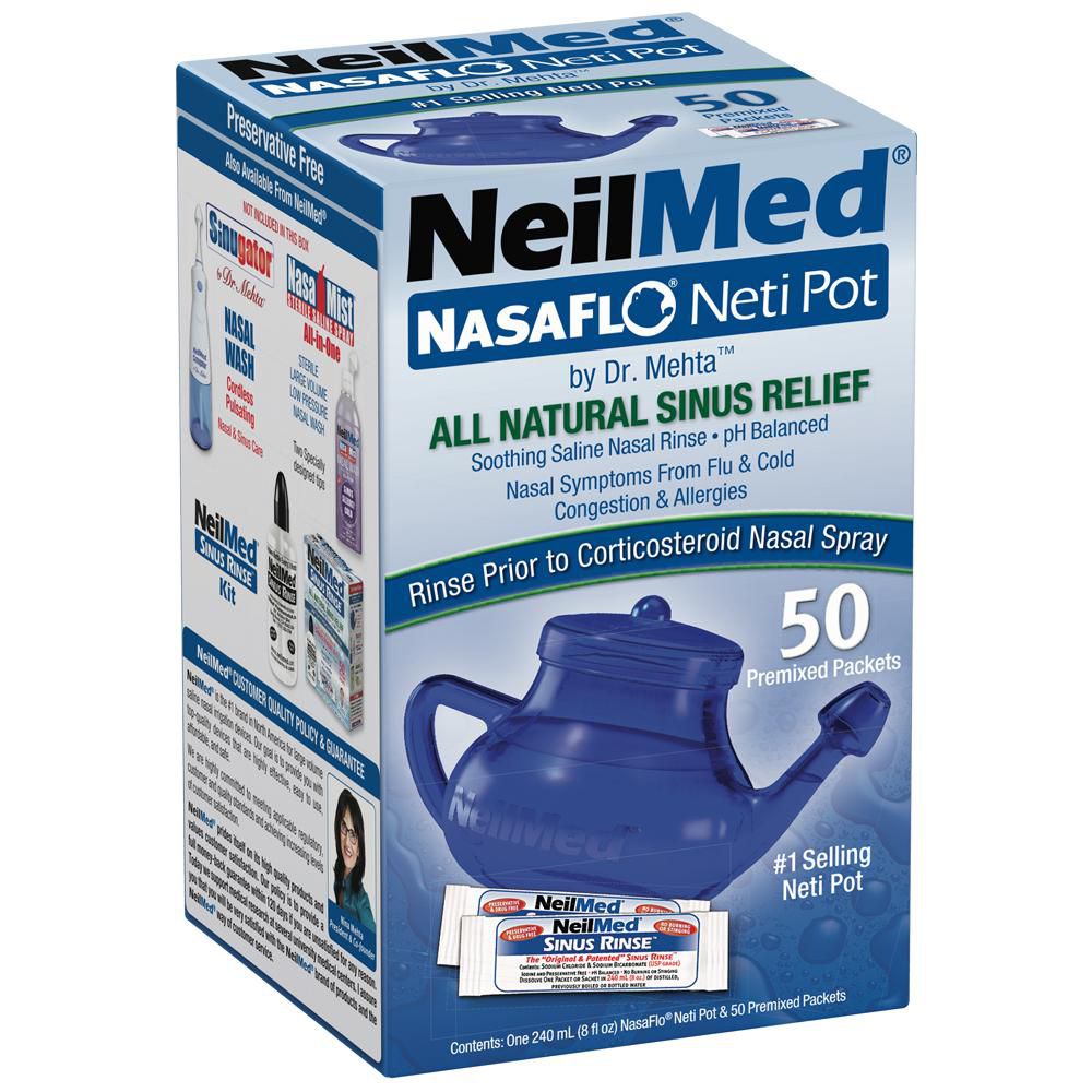 NeilMed NasaFlo Neti Pot kit (50 pack)