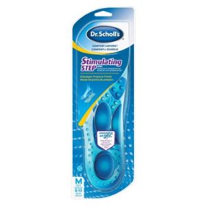 Dr. Scholl's Stimulating Step Insoles With Massaging Gel for Men