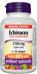 Webber Naturals Echinacea Triple Standardized 2100 mg (90 softgel)
